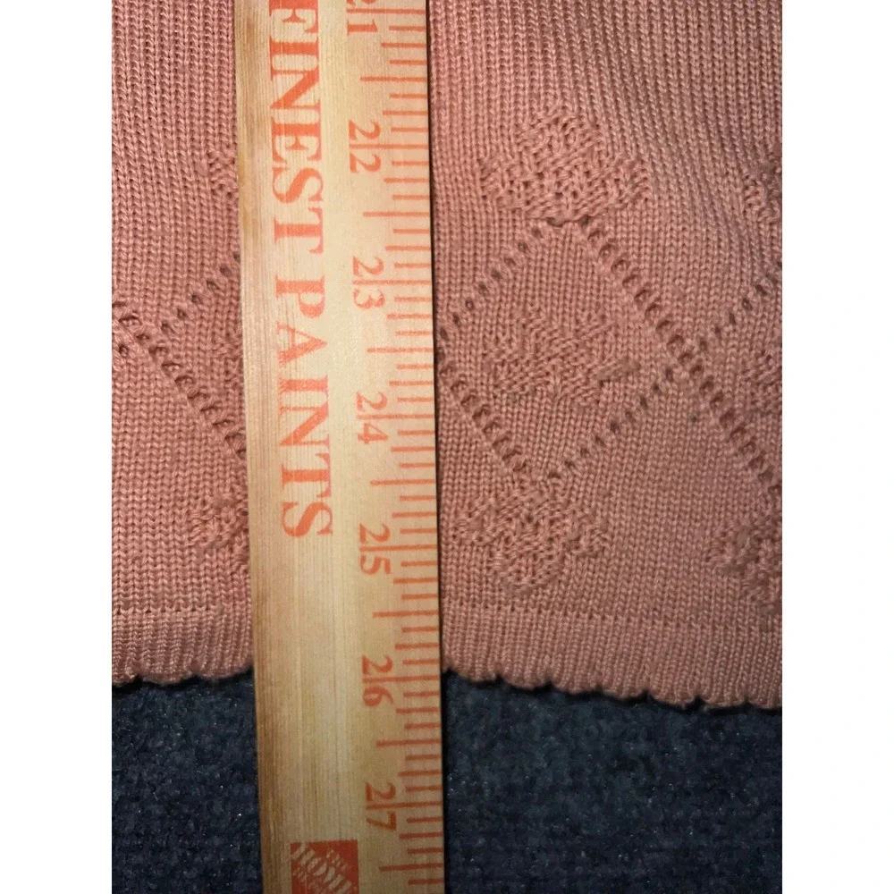 Alfred Dunner Woman 2X Peach Short Sleeve Cardigan Shell Sweater Set Vintage USA